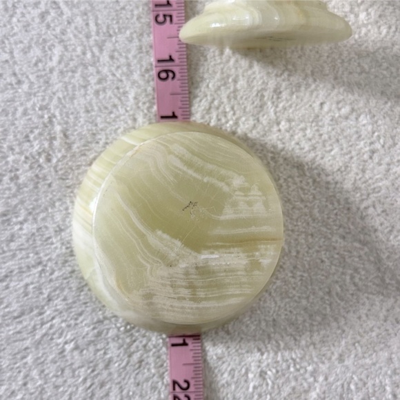 Vintage Yellow Onyx Candlestick Holders X2 - Picture 16 of 16